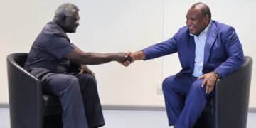 Sogavare and Marape airport meet