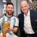 FIFA President and Lionel Messi