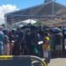 Hundreds gather at wharf