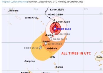 Cyclone Lola intensifying and has reached Category 3 status