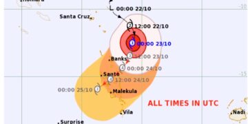 Cyclone Lola intensifying and has reached Category 3 status