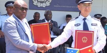 China donates $5 million in security to the Royal Solomon Islands Police Force in preparation for the upcoming Pacific Games in November.