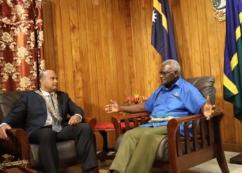 Prime Minister Sogavare and President Adeang Forge Strategic Ties during Nauru Leader's Visit to Solomon Islands