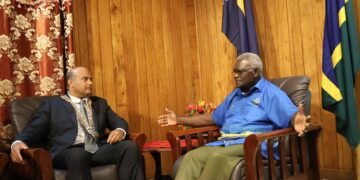 Prime Minister Sogavare and President Adeang Forge Strategic Ties during Nauru Leader's Visit to Solomon Islands