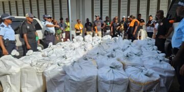 Ballot boxes prepared to be transferred to St. Barnabas from Multipurpose Hall