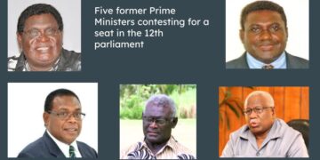 Rick Hou, Dr. Derek Sikua, Gordon Darcy Lilo, Danny Philip and Manasseh Sogavare Seeks Re-election from their Electorates