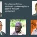 Rick Hou, Dr. Derek Sikua, Gordon Darcy Lilo, Danny Philip and Manasseh Sogavare Seeks Re-election from their Electorates