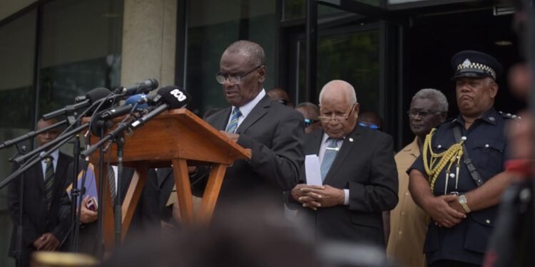 Jeremiah Manele voted in as the nation's new Prime Minister, following a decisive victory in the parliamentary vote