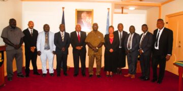 The-9-new-Ministers-pose-with-the-Hon.-Prime-Minister-Jeremiah-Manele-and-the-Governor-General-Sir-H.E-Sir-David-Vunagi-at-Government-House