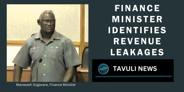 Finance Minister Sogavare identifies revenue leakages, calls for collective action to save the country's ailing economy