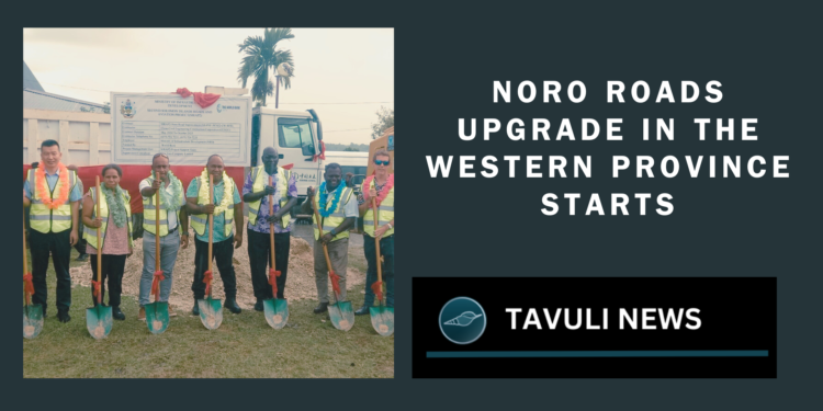 Ground-breaking ceremony marks official start of climate-resilient road project benefiting over 7,300 Noro and Munda residents