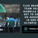 Isabella Miller prepares for her Olympic debut in the 50m freestyle event while Firisua transitions to 100m sprints for her third Olympics