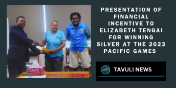 Elizabeth Tengai finally receives her incentive for winning silver at the 2023 Honiara Pacific Games more than 6 months later