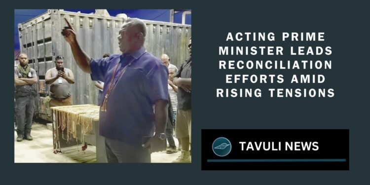 Tovosia, along with local leaders, facilitated a peace settlement to de-escalate tensions in the community.