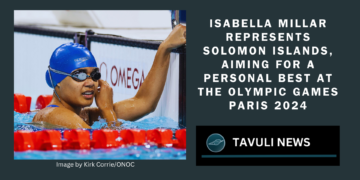 16-year-old Solomon Islands Swimmer finishes eighth in women's 50m freestyle heat in Paris