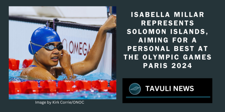 16-year-old Solomon Islands Swimmer finishes eighth in women's 50m freestyle heat in Paris