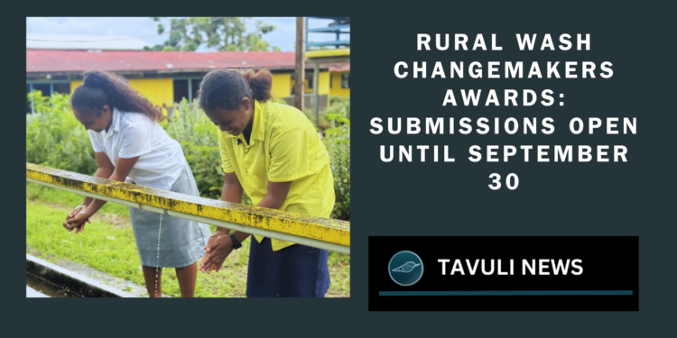 1. Rural WASH Changemakers Awards: Submissions Open Until September 30