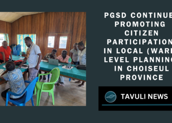 PGSD Continues Promoting Citizen Participation in Local (Ward) Level Planning in Choiseul Province