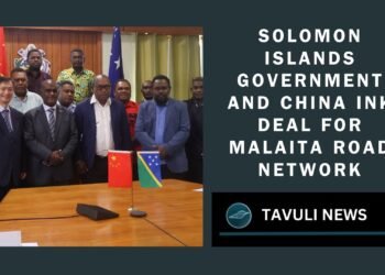 Solomon islands Government and China Ink Deal for Malaita Road Network