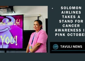 Solomon Airlines Takes a Stand for Cancer Awareness in Pink October
