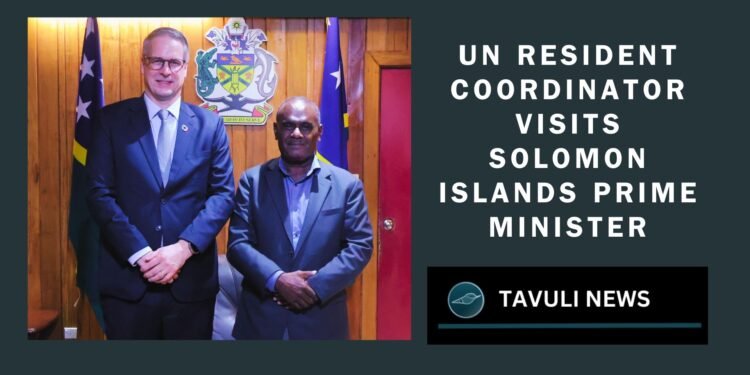 "Dirk Wagener reaffirms UN support for climate and development goals in courtesy visit with PM Manele"