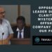 Opposition Leader Demands Clarity on Mysterious Offshore Company Tied to OUR Party