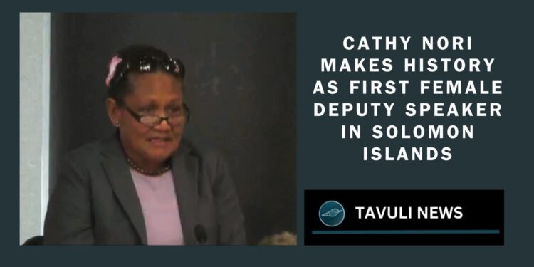 Cathy Nori Elected Deputy Speaker: A Historic Achievement