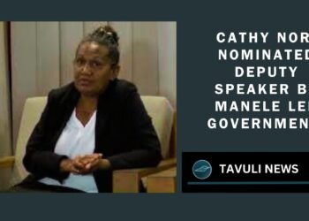 Cathy Nori Nominated Deputy Speaker by Manele led government