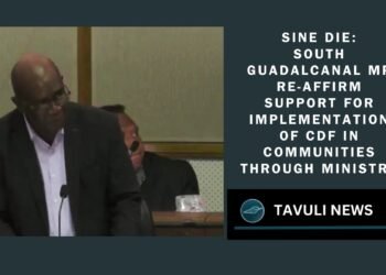 south guadalcanal mp re-affirm support for implementation of cdf in communities through ministry