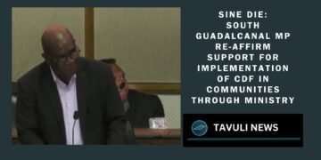 south guadalcanal mp re-affirm support for implementation of cdf in communities through ministry