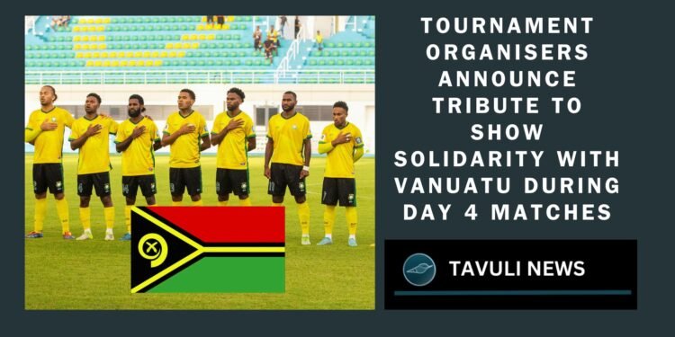 Tournament Organisers Announce Tribute to Show Solidarity with Vanuatu During Day 4 Matches