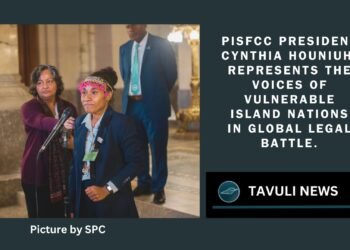 PISFCC President Cynthia Houniuhi represents the voices of vulnerable island nations in global legal battle.