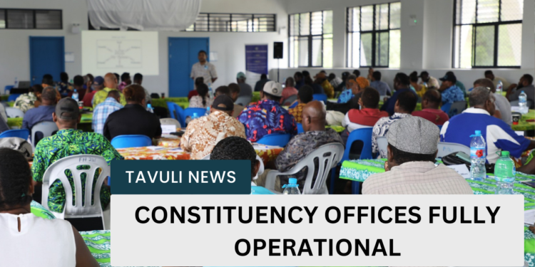Constituency Offices Fully Operational