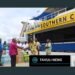 The Anglican Church of Melanesia (ACoM) today handed over disaster relief supplies at the Vanuatu Police Maritime Wharf, RVS Mala Base.