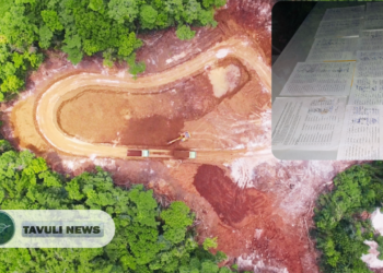 Image: A typical bauxite mining site on Rennell Island. Credit /Ripples in Rennell.