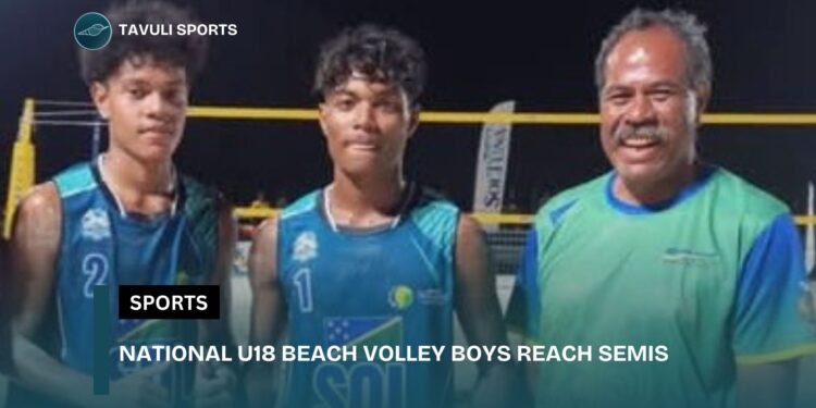 NATIONAL U18 BEACH VOLLEY BOYS REACH SEMIS