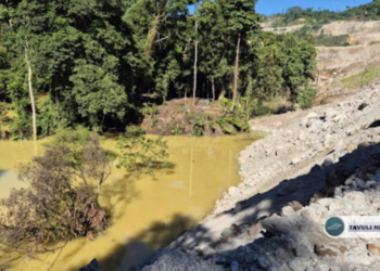 Chovohio [left] and Charivunga [right] confluence, to create a dam for sediment control