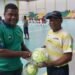 Hatanga Community Champions League Teams Receive Futsal Balls from SIFF