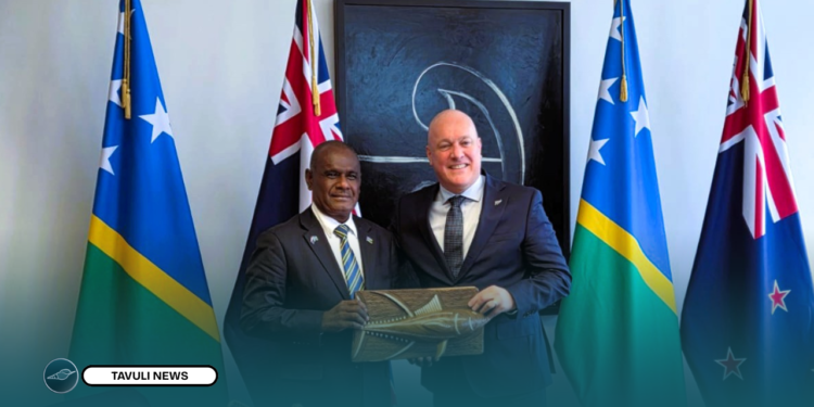 PM Manele and New Zealand PM ,Christopher Luxon