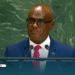PM Manele delivering his statement at the 30th Anniversary of the Fourth World Conference on Women during the 80th session of the UNGA