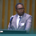Wayne Ghemu delivers Pacific Islands Forum statement at the High-Level Meeting commemorating the 30th anniversary of the World Programme of Action for Youth.