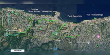 Component 1 of this project focuses on improving and maintaining key road network drainage systems, bridges and coastal protection in Honiara, Malaita, and Western Province.