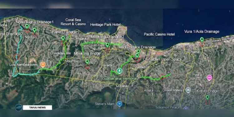 Component 1 of this project focuses on improving and maintaining key road network drainage systems, bridges and coastal protection in Honiara, Malaita, and Western Province.