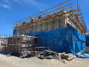 Current stage of the building works is in progress.