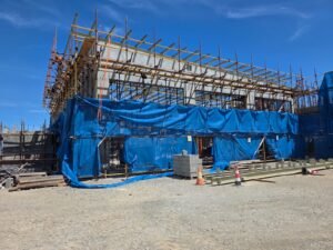 Current stage of the building works is in progress.