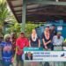 Community Partnerships Program: Secondary Secretary Freya Bliss and First Secretary Tasman Bain handover Cheara Community Water Tank Projects in Marovo, Western Province, 2023.