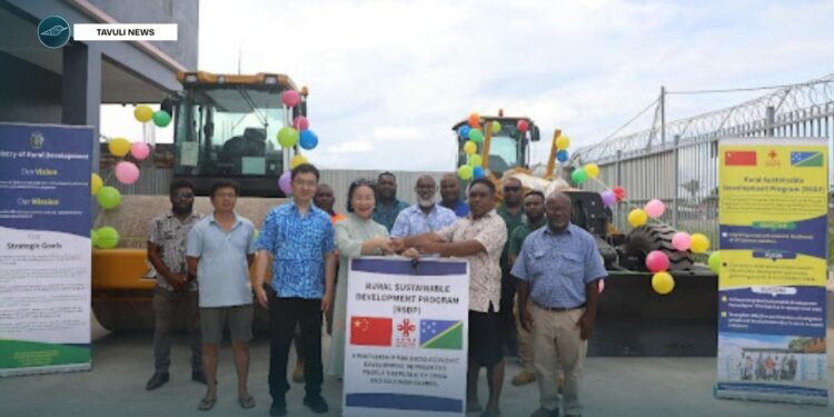 PRC-funded RSDP delivers $1.5 million in road machines to Small Malaita Constituency