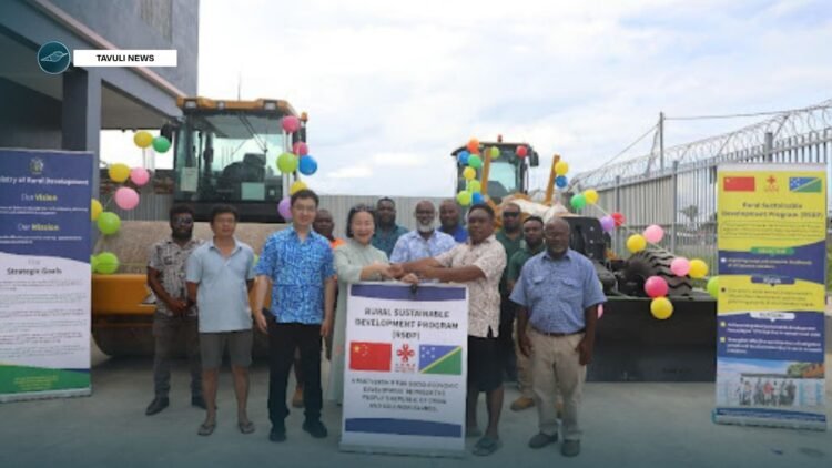 PRC-funded RSDP delivers $1.5 million in road machines to Small Malaita Constituency
