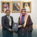His Excellency, Ambassador Cornelius Walegerea officially presented a copy of his Letter of Credentials to the Deputy Minister for Protocol Affairs Mr. Abdulmajeed Al-Smari (Photo Source – MOFA, Saudi Arabia)