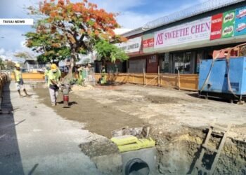 Current works on the site.